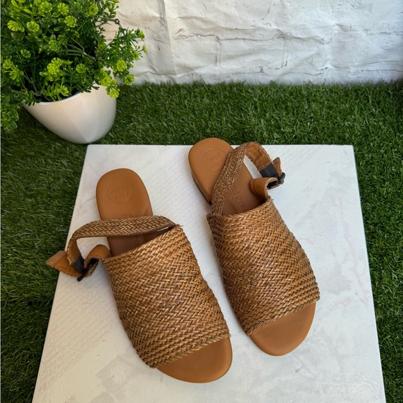 PAUL GREEN Helena espadrille sandals size 7.5 US Color Cuoio Sisal Woven leather - Picture 7 of 15